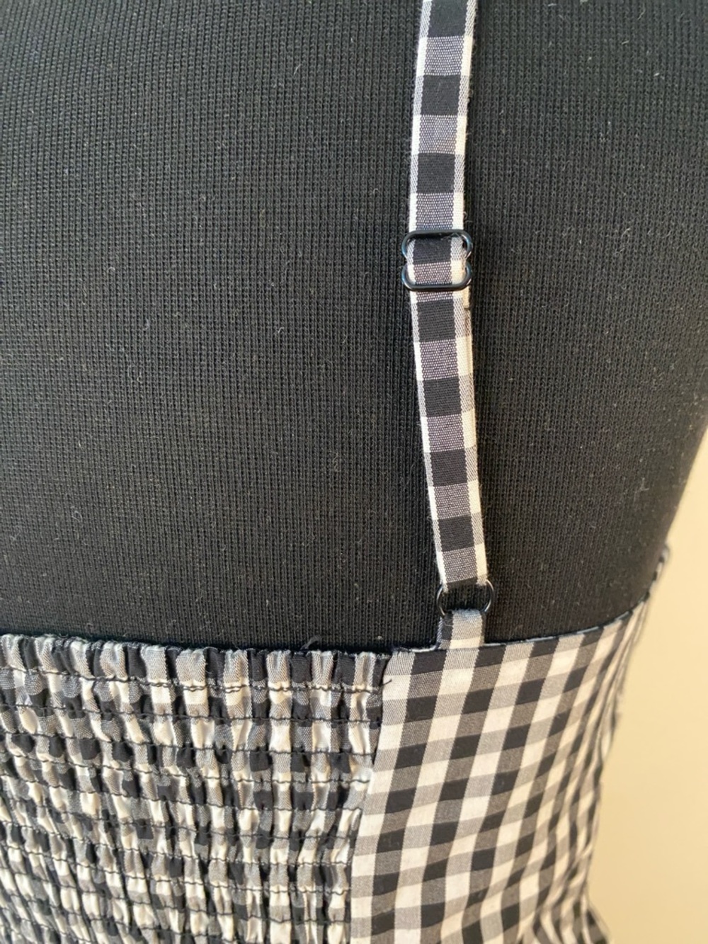 Reitmans Black and White Gingham Button-Front Sundress - Picture 5 of 12